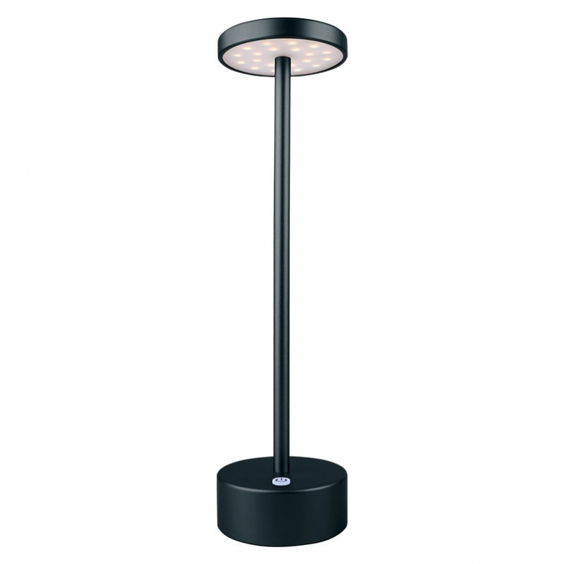Darwin DRW-220B Επιτραπέζιο Φωτιστικό LED Επαναφορτιζόμενο 3.5W, 4000K , 200lm , Μαύρο